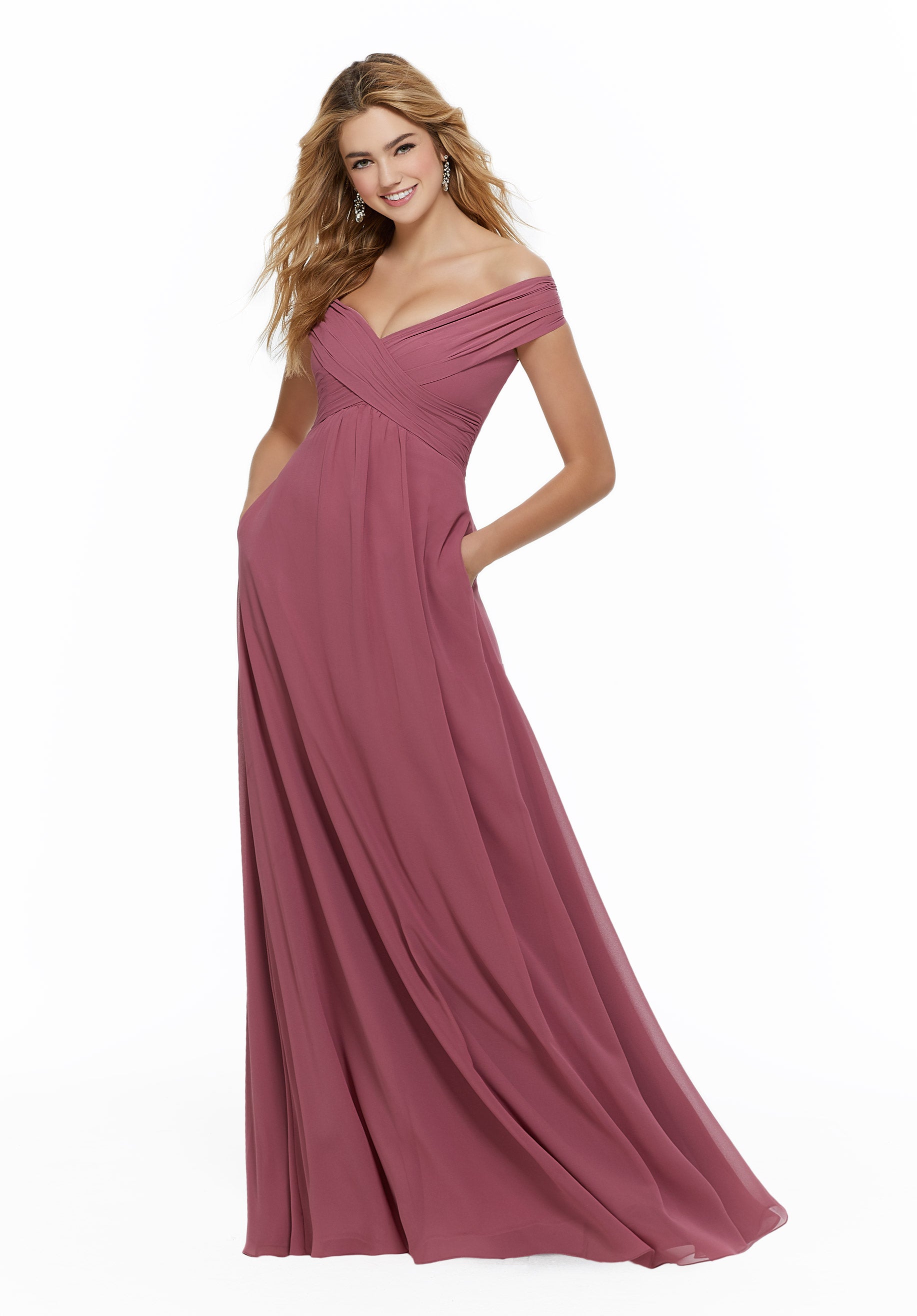 mori lee off the shoulder bridesmaid dress Morilee Bridesmaids Dress 21605 Alexandra's Boutique