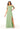 High Neck Chiffon Bridesmaid Dress with Draped Sleeves Madeline Gardner