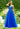 Tulle A-line prom dress with v-neckline and strappy, corset back.