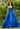 Larissa satin ball gown prom dress with a scoop neckline.