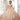 Floral Patterned Glitter Tulle Quinceañera Dress