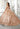 Floral Patterned Glitter Tulle Quinceañera Dress