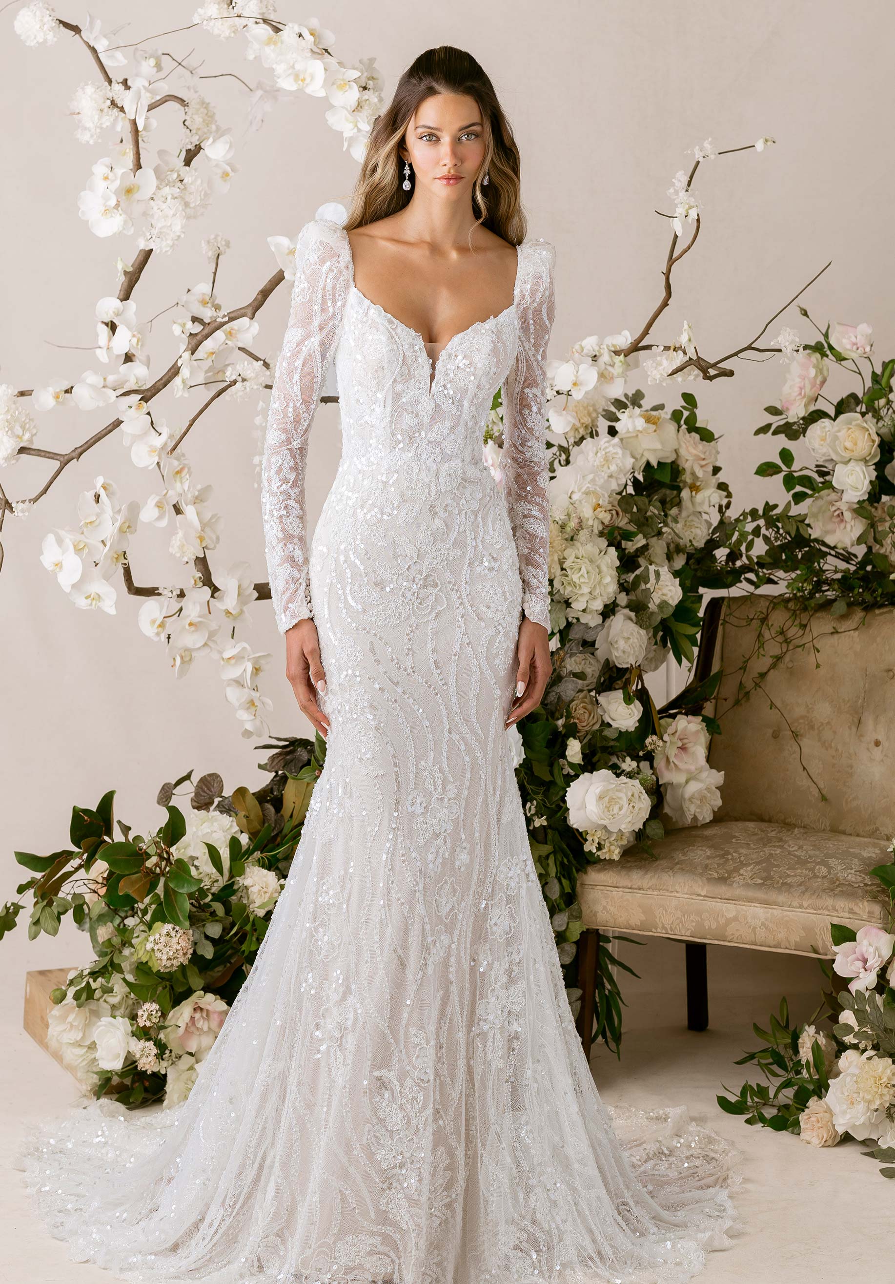 mori lee ivory wedding dress Prudence Wedding Dress 5705 Size 28W Ivory/Champagne