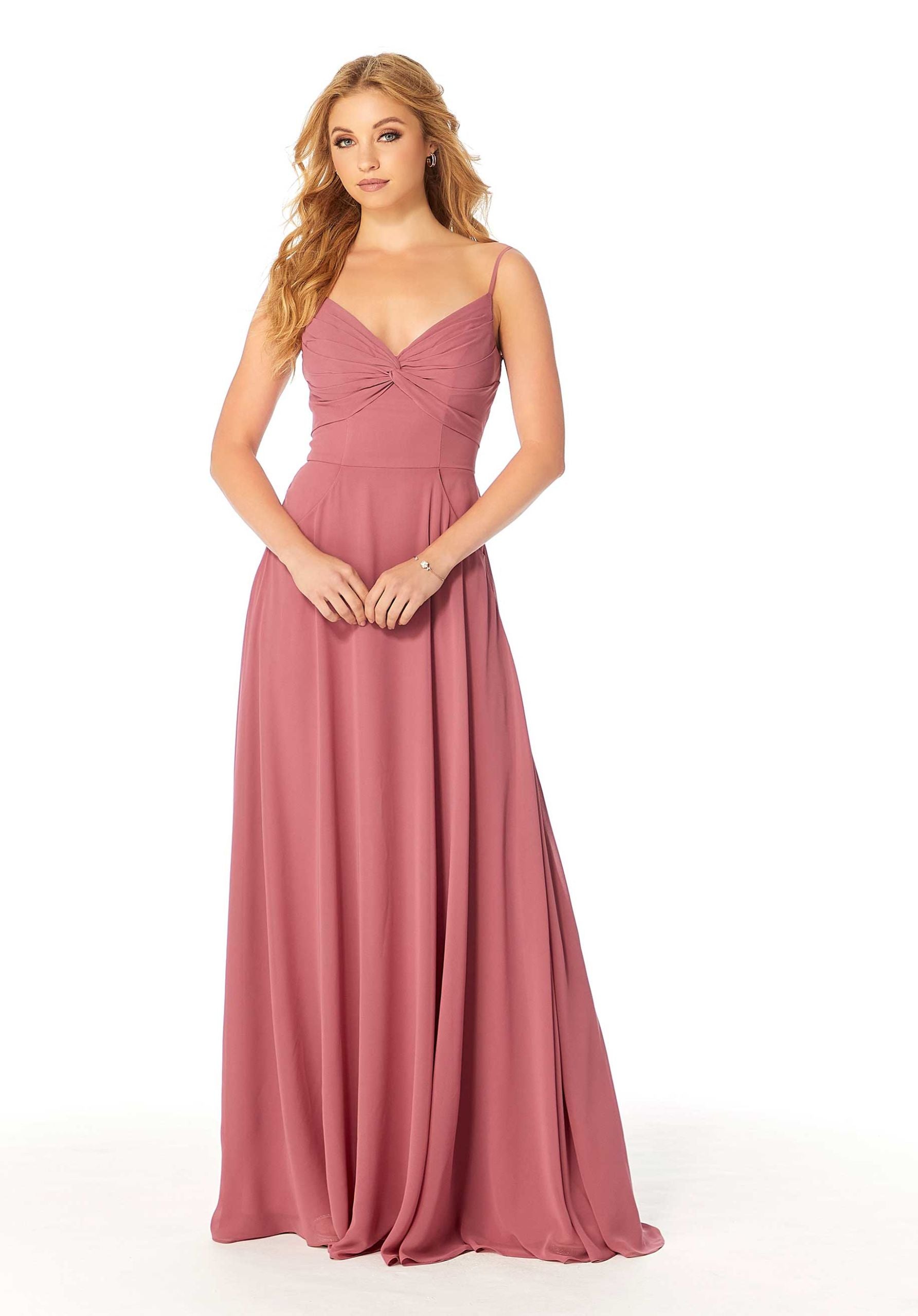 Twist-Knot Chiffon Bridesmaid Dress - Morilee Twist-Knot Chiffon Bridesmaid Dress - Morilee
