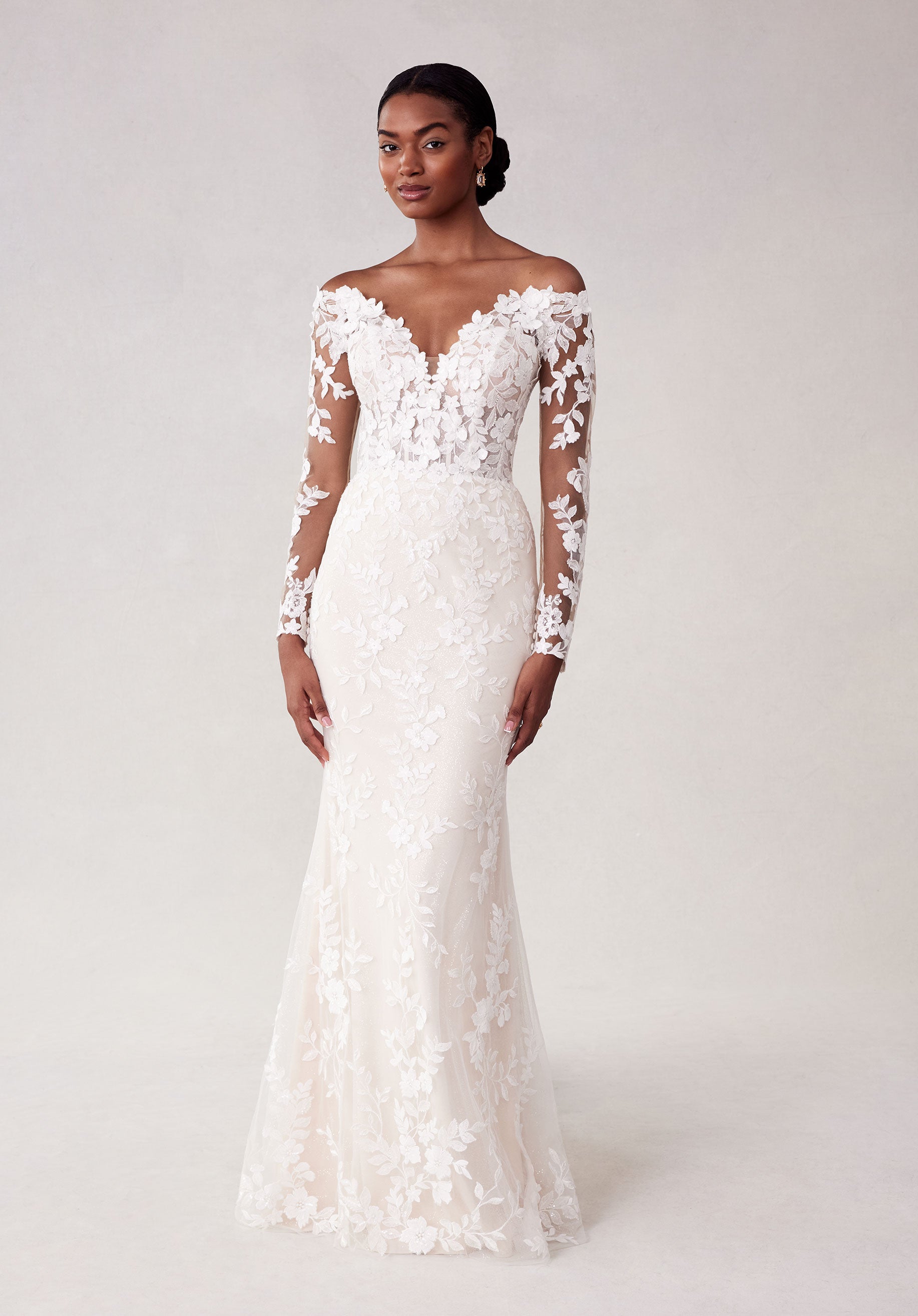 morilee lace wedding dress Mori Lee Bridal 6978 - Detachable Sleeve Wedding Dress 4 / Iv/Porcelain*