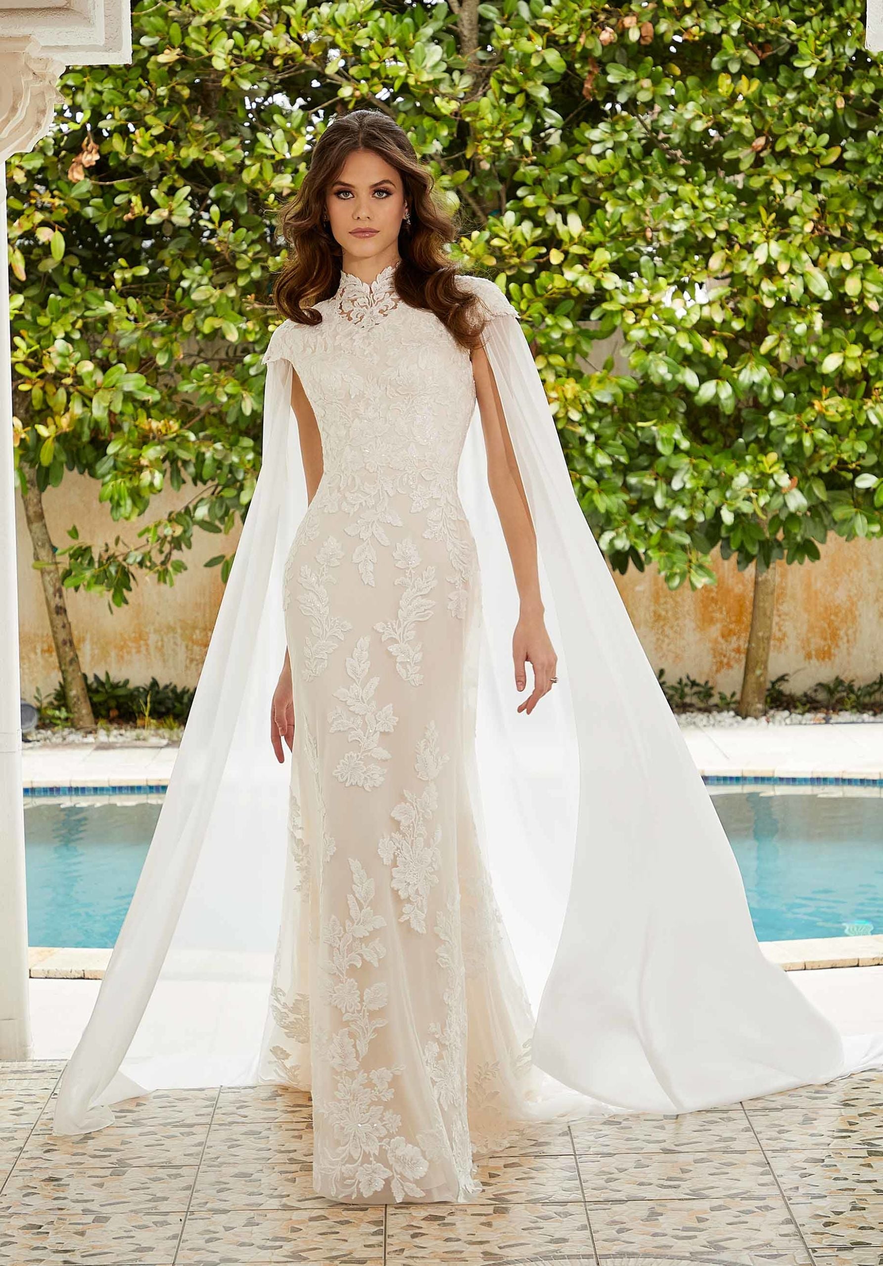 silk georgette wedding dress Briz
