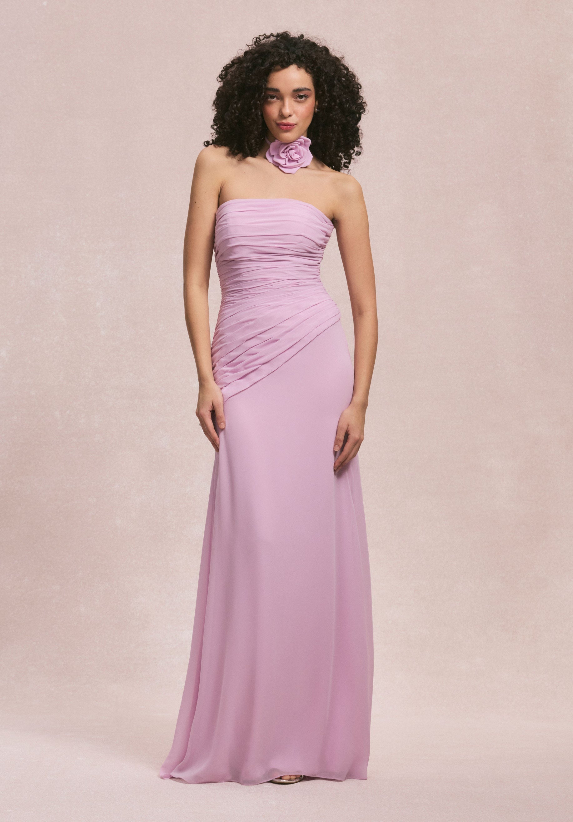Asymmetric Dropped Waist Chiffon Bridesmaid Dress - Morilee Asymmetric Dropped Waist Chiffon Bridesmaid Dress - Morilee