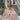 Metallic Lace and Patterned Glitter Quinceañera Dress