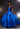 Larissa satin ball gown prom dress with a scoop neckline.