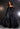 Larissa satin ball gown prom dress with a scoop neckline.