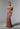 Crepe Sheath Evening Gown with Feathered Neckline Morilee