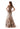Metallic Jacquard Gown with Front Drape Morilee