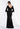 Fit and Flare Scuba Knit Evening Gown with Ruffle Sleeves Morilee