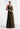 Draped V-Neck Stretch Mesh A-Line Evening Gown Morilee