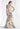 Metallic Brocade Fit and Flare Evening Gown with Ruffle Draped Back Morilee