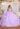 Crystal Beaded Sheer Corset Quinceañera Dress Large Rosette Morilee