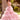 Floral Printed Tiered Tulle Ball Gown with Tied Straps Morilee
