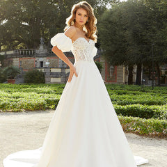 12 Puff Sleeve Wedding Dresses You'll Love