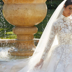 High Neck Wedding Dress Designs for 2024 + FAQs