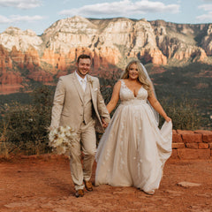 Dreamy Desert Wedding: Morilee Real Bride Shelby