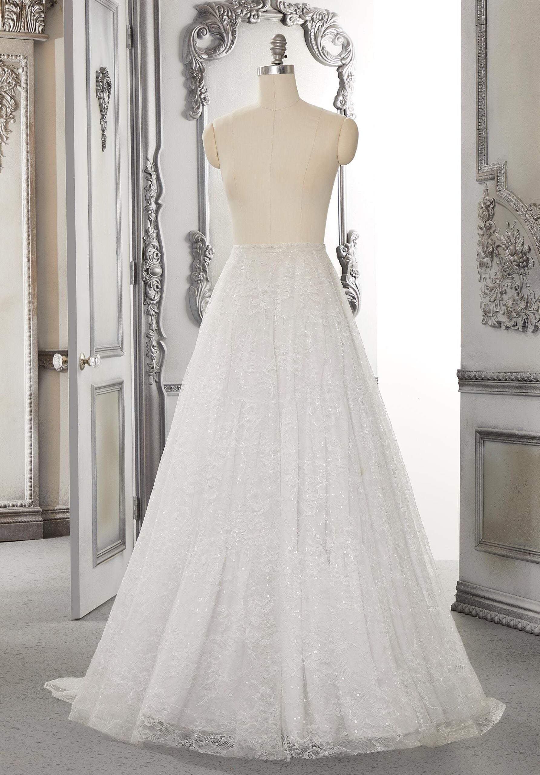 Sequined Chantilly Lace Underskirt Morilee