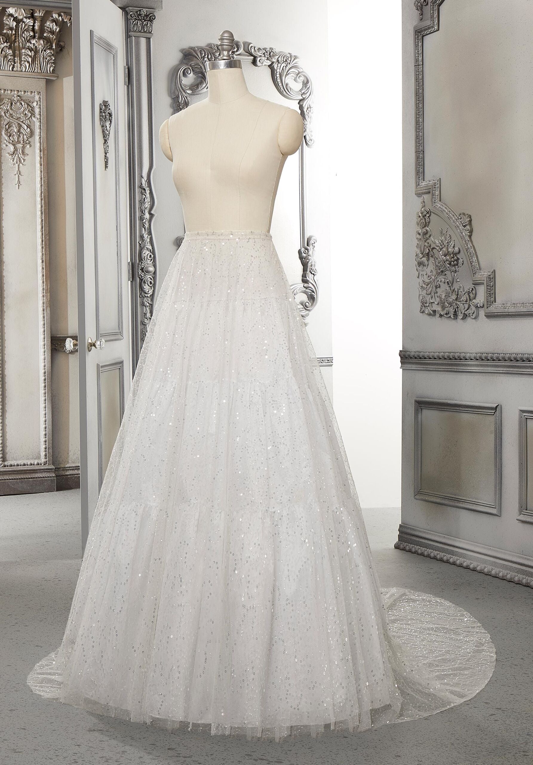 Sequined Net Underskirt Morilee