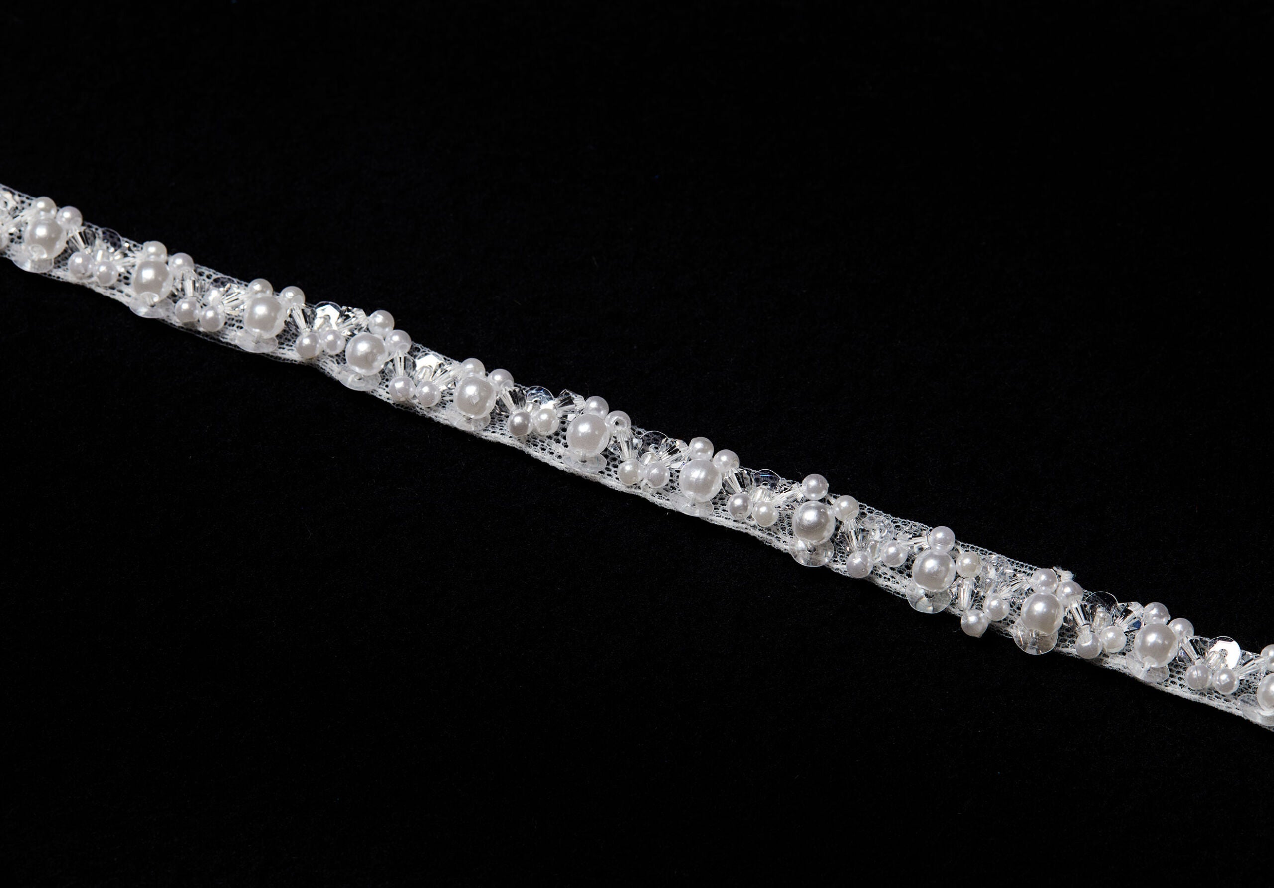 Beaded Lace Trim Morilee