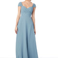 Sweetheart Cap Sleeve Chiffon Bridesmaid Dress Morilee