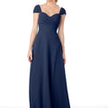 Sweetheart Cap Sleeve Chiffon Bridesmaid Dress Morilee