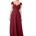 Sweetheart Cap Sleeve Chiffon Bridesmaid Dress Morilee