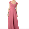 Sweetheart Cap Sleeve Chiffon Bridesmaid Dress Morilee