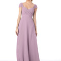 Sweetheart Cap Sleeve Chiffon Bridesmaid Dress Morilee