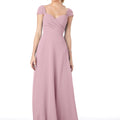 Sweetheart Cap Sleeve Chiffon Bridesmaid Dress Morilee