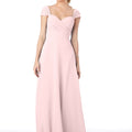 Sweetheart Cap Sleeve Chiffon Bridesmaid Dress Morilee