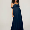 Chiffon Maternity Bridesmaid Dress with Draped Bodice Madeline Gardner