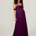 Chiffon Maternity Bridesmaid Dress with Draped Bodice Madeline Gardner