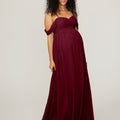 Chiffon Maternity Bridesmaid Dress with Draped Bodice Madeline Gardner