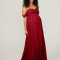 Chiffon Maternity Bridesmaid Dress with Draped Bodice Madeline Gardner
