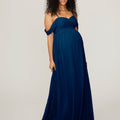 Chiffon Maternity Bridesmaid Dress with Draped Bodice Madeline Gardner
