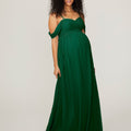 Chiffon Maternity Bridesmaid Dress with Draped Bodice Madeline Gardner