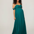 Chiffon Maternity Bridesmaid Dress with Draped Bodice Madeline Gardner
