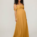 Chiffon Maternity Bridesmaid Dress with Draped Bodice Madeline Gardner