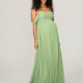 Chiffon Maternity Bridesmaid Dress with Draped Bodice Madeline Gardner