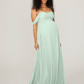 Chiffon Maternity Bridesmaid Dress with Draped Bodice Madeline Gardner