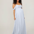 Chiffon Maternity Bridesmaid Dress with Draped Bodice Madeline Gardner