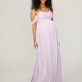 Chiffon Maternity Bridesmaid Dress with Draped Bodice Madeline Gardner