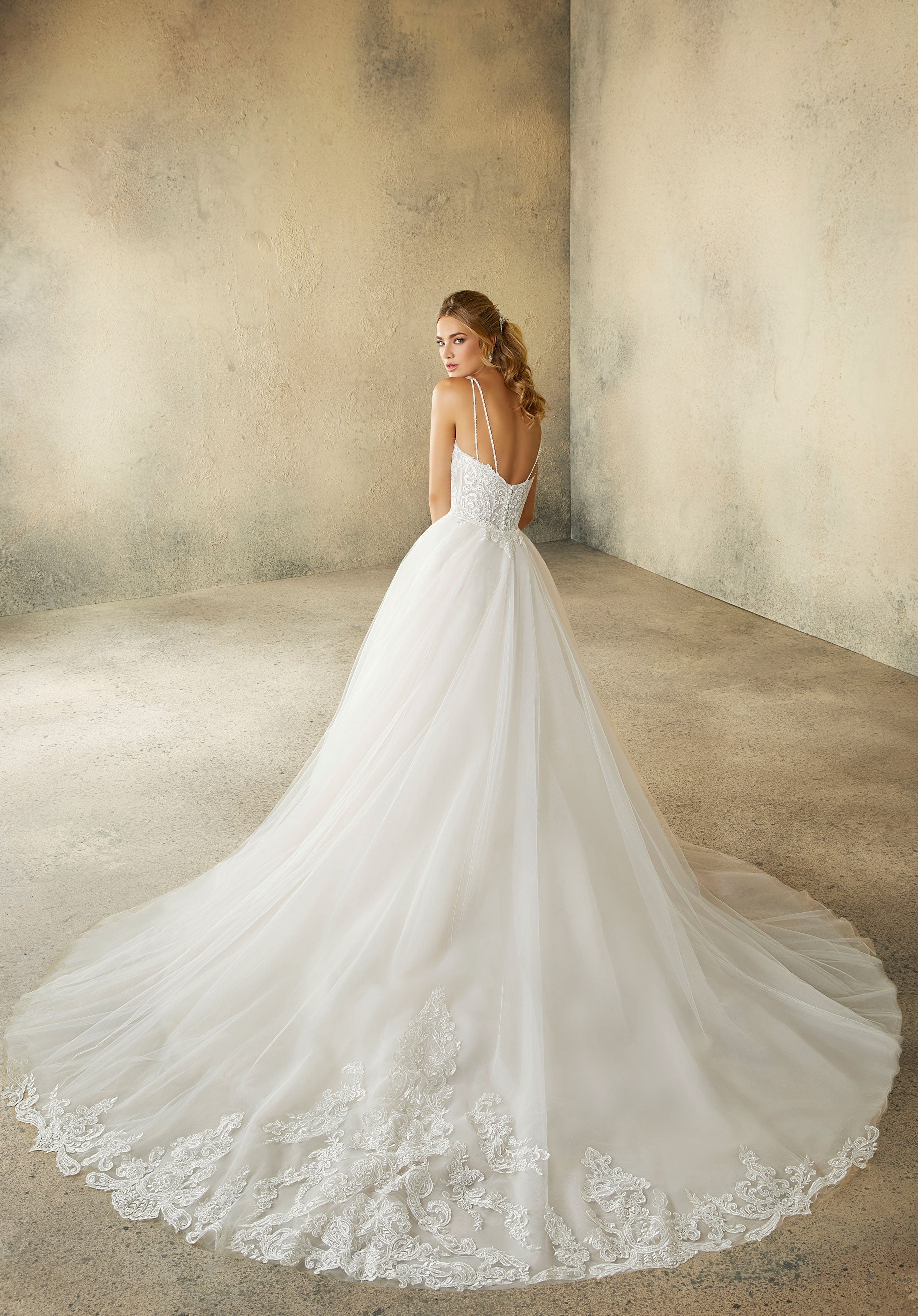Detachable Tulle Overskirt Morilee