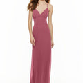Chiffon Bridesmaid Dress with Deep V-Neck and Spaghetti Straps Madeline Gardner