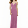 Chiffon Bridesmaid Dress with Deep V-Neck and Spaghetti Straps Madeline Gardner
