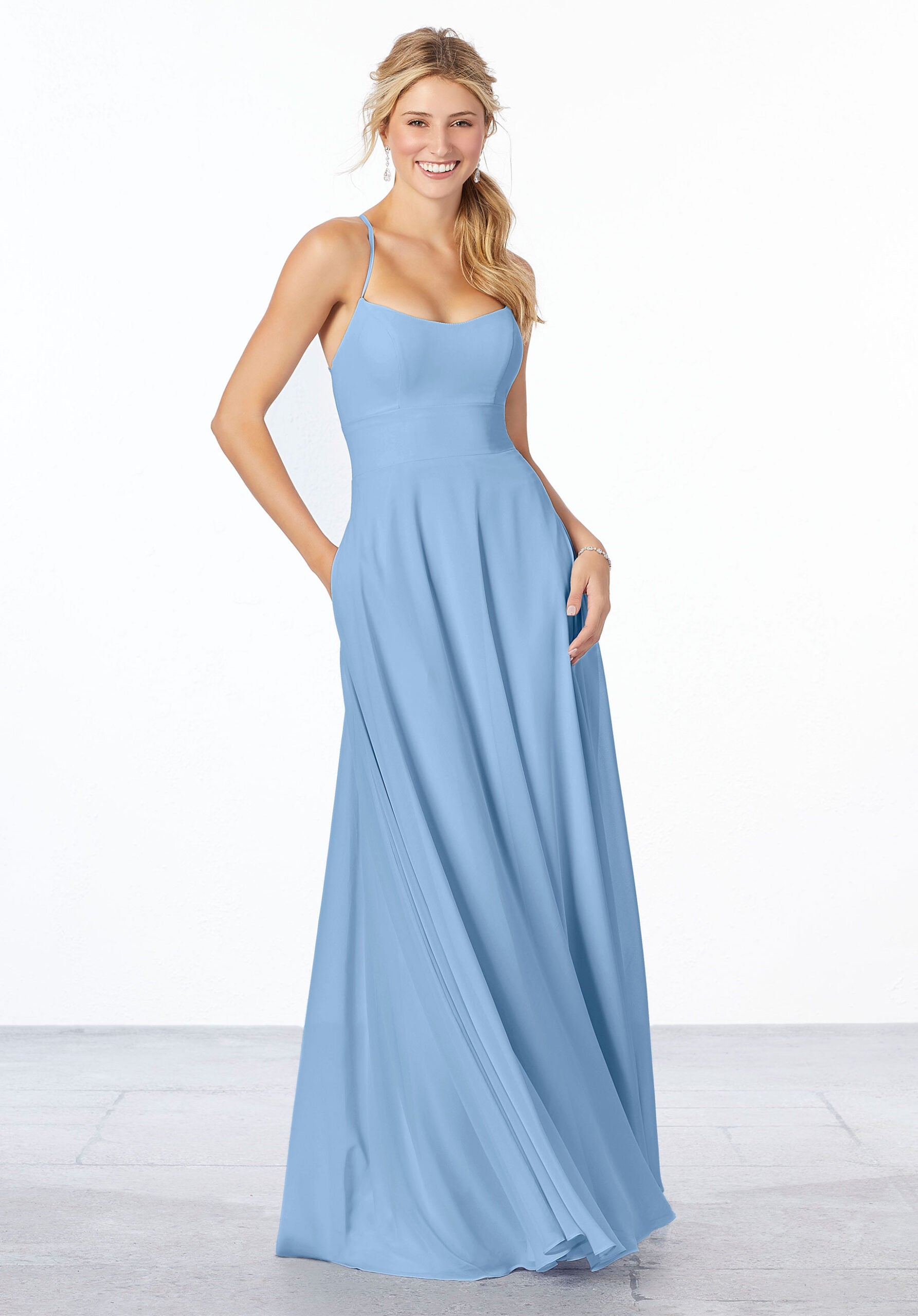 Simple Chiffon Bridesmaid Dress Madeline Gardner